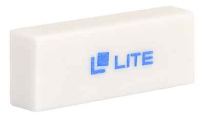 Ластик LITE 45х17х10 мм, ПВХ, белый, арт ERWL, производитель LITE, ISBN 460-2-72308-246-0№ 2