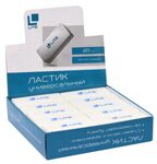 Ластик LITE 45х17х10 мм, ПВХ, белый, арт ERWL, производитель LITE, ISBN 460-2-72308-246-0, № 3