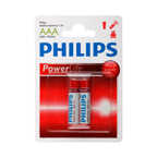 Батарейка Philips Powerlife  (AAA 1,50 V алкалин., 2 штуки  в упаковке), арт.Philips LR03-2BL, производитель Philips, ISBN 871-2-58154-422-5, № 1