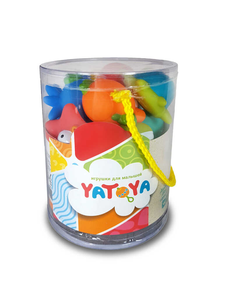 Игрушка для ванной &quot;Морские животные&quot; 9 шт в тубусе (винил) YATOYA, производитель ЯиГрушка, ISBN 460-3-73512-297-7, № 2