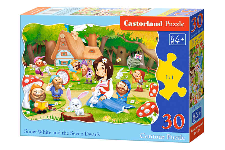 Пазлы Белоснежка и 7 гномов (CastorLand) 30 элементов, арт. В-03495, производитель Castorland (Касторленд), ISBN 590-4-43800-349-5, № 2