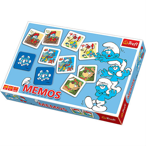 Игра Мемо- Смурфы, арт. 00784T, производитель Trefl (Трефл), ISBN 590-0-51100-784-8, № 1