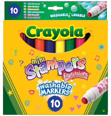 Crayola 10 мини штампов (58-8151), производитель Crayola, ISBN 007-1-66208-151-5, № 1