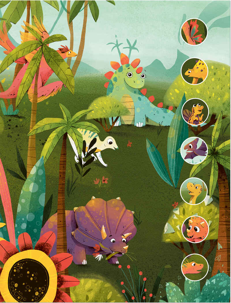 Динозавры (Многоразовые наклейки), производитель МОЗАИКА kids , ISBN 978-5-43152-983-2, № 3