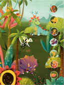 Динозавры (Многоразовые наклейки), производитель МОЗАИКА kids , ISBN 978-5-43152-983-2, № 3