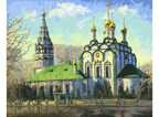 Белоснежка Живопись на холсте Храм Воскресения Христова в Кадашах, арт. 021-AB, производитель Белоснежка, ISBN 693-0-14930-826-9, № 1