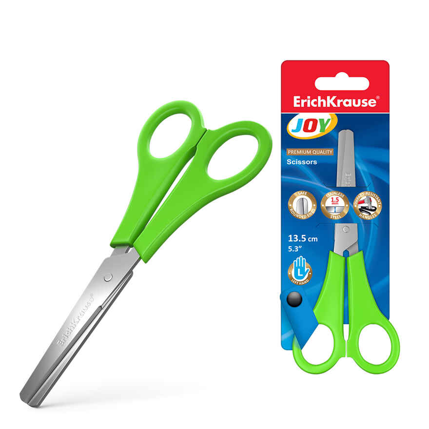 Ножницы для левшей Joy, 13.5см , арт. 30790, производитель ErichKrause® (Эрих Краузе), ISBN 404-1-48530-790-7, № 2