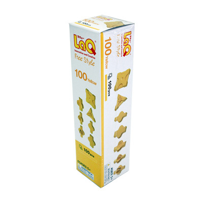 LAQ FREE STYLE 100 YELLOW Конструктор, 100 деталей, производитель LAQ, ISBN 495-2-90700-184-9, № 1