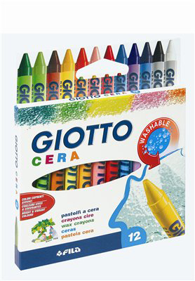 Giotto Восковые карандаши 12 цветов, арт. F281200/281200, производитель FILA S.p.A. (Фила), ISBN 800-0-82505-900-1, № 1
