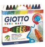 Giotto Восковые утолщенные карандаши 12 цветов, арт. F291200/291200, производитель FILA S.p.A. (Фила), ISBN 800-0-82529-120-3, № 2
