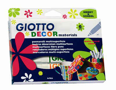 Giotto Набор фломастеров для декорирования различных поверхностей 6 цв., арт. F453300/453300, производитель FILA S.p.A. (Фила), ISBN 800-0-82545-330-4№ 2