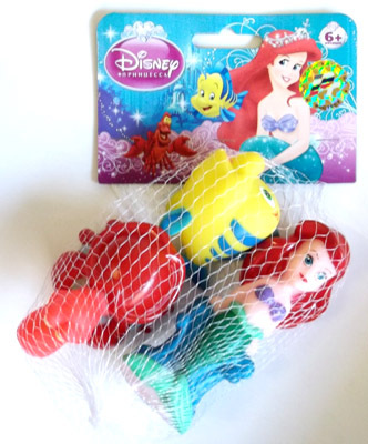 Игрушка для купания Играем вместе Disney (Ариэль+Себастьян+Флаундер), арт. 134R, производитель Симбат, ISBN 469-0-59000-822-5, № 1