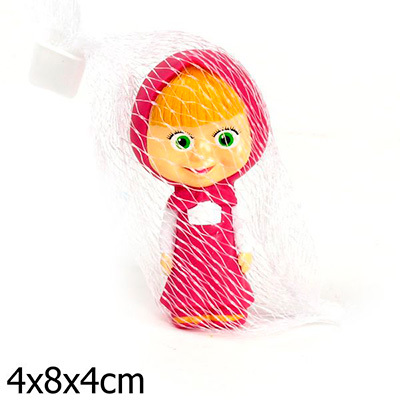 Игрушка для купания Маша и медведь, фигурка Маша, арт. 4R, производитель Симбат, ISBN 469-0-59002-784-4, № 1