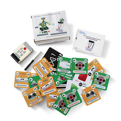 Комплект ДС Базовый набор WeDo 2.0 + Карты для безэкранного программирования, арт. wedo2.0_karti_DS, производитель ООО "СТЕМ ЦЕНТР" , ISBN 200-9-46938-654-8 № 2