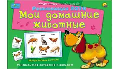 Лото с загадками. Мои домашние животные, арт.ин-8146, производитель Рыжий кот, ISBN 978-5-37808-146-2№ 1