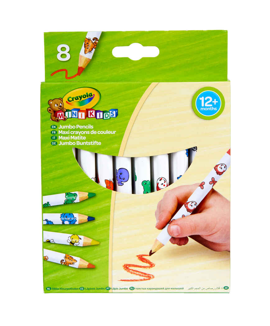 8 толстых карандашей для малышей, производитель Crayola, ISBN 501-0-06503-678-9, № 1
