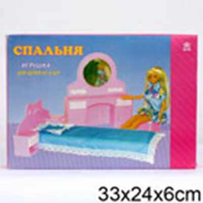 Мебель для кукол Спальня, арт. C-762, производитель ОГОНЕК Завод, ISBN 460-3-28300-484-8№ 1