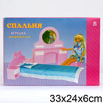 Мебель для кукол Спальня, арт. C-762, производитель ОГОНЕК Завод, ISBN 460-3-28300-484-8, № 1
