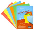 Бумага цветная для печати INFORMAT INTENSIVE MIX А4 80 г/м2 5 цветов по 20 л ассорти, арт. CP4080CIN-100, производитель ФАРМ, ISBN 460-2-72304-201-3, № 1