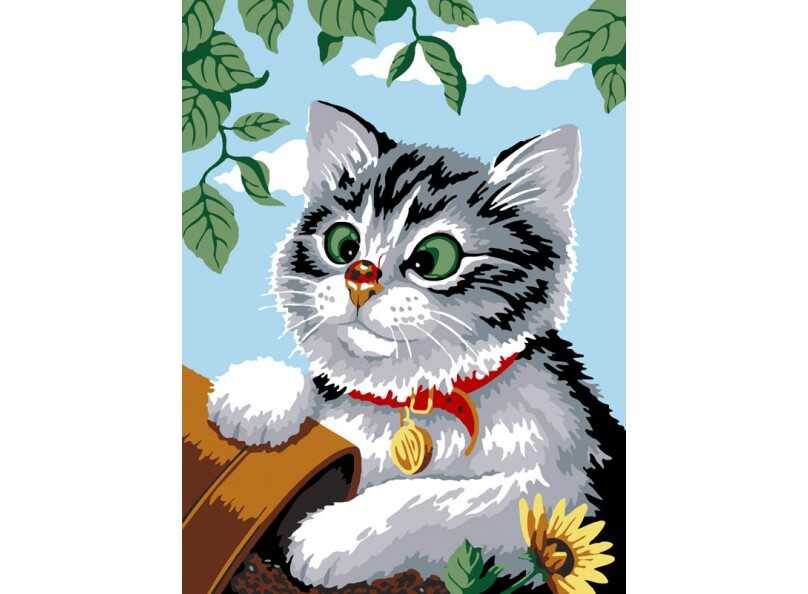 Живопись на холсте &quot;Котенок&quot;, арт.085-CE, производитель Белоснежка, ISBN 693-0-14930-414-8, № 1