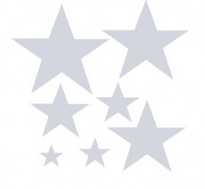 Набор термоаппликаций световозвращающих Звездочки, 70х70 мм, Cova, арт. 333-307, производитель Оптима Партнер, ISBN 462-7-10650-417-9, № 1