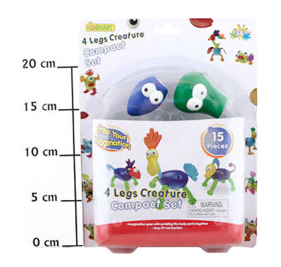 Конструктор-звери 4 Legs Creature, 15 деталей, арт.33022 + Подарок, производитель Kidsmart, ISBN 489-2-53633-022-7№ 1