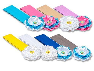 МАША И МЕДВЕДЬ: Повязка для волос с бантом. Цветная, производитель Мистерия Звука (Мистерия Плюс), ISBN 465-0-00211-886-7, № 1