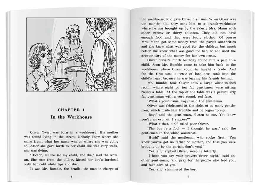 Приключения  Оливера Твиста. The Adventures of Oliver Twist. Домашнее чтение. Диккенс Ч. Английский Клуб, производитель Айрис-пресс , ISBN 978-5-81125-727-0, № 2