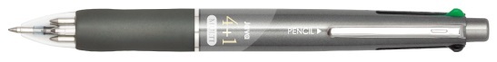 Ручка шариковая 0,7 Jet 4+1 Multipen серебряная, арт. 10.028D, производитель JAVAPEN (ЯВАПЕН), ISBN 880-9-25176-815-6, № 1