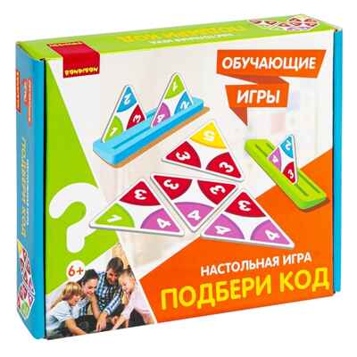 Обучающая настольная игра ПОДБЕРИ КОД , арт. ВВ5054, производитель Bondibon (Бондибон), ISBN 489-5-13605-161-5№ 1