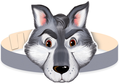 МА-12678 Маска-ободок. Волк, производитель Сфера ТЦ , ISBN 460-7-81185-553-7, № 1