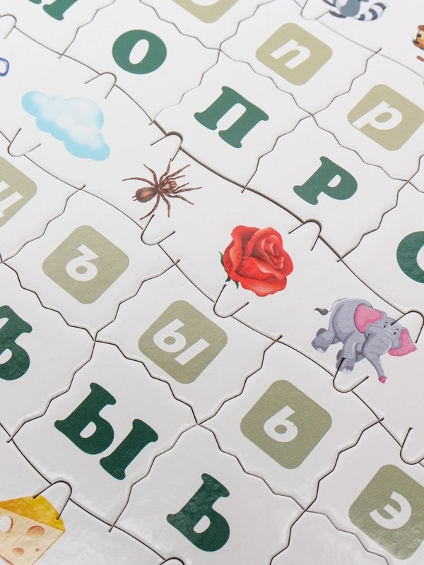 Мемо пазл Алфавит, арт. 1212, производитель Татой, ISBN 460-4-66800-193-3, № 3