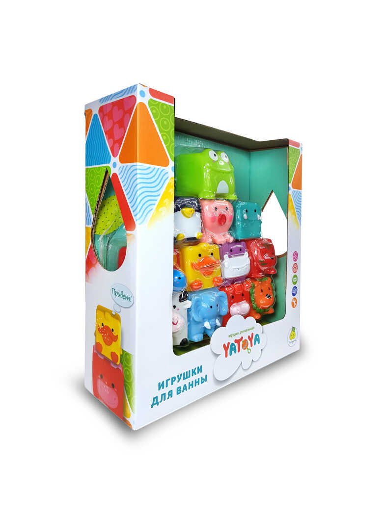 Игрушка для ванной &quot;Забавные кубики&quot; 12 шт YATOYA, производитель ЯиГрушка, ISBN 460-3-73512-301-1, № 2