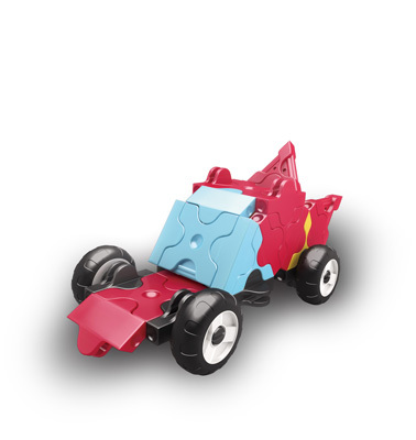LAQ HAMACRON MINI RACER ① RED Конструктор, 37 деталей, производитель LAQ, ISBN 495-2-90700-150-4, № 1