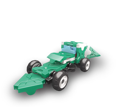 LAQ HAMACRON MINI RACER ③ GREEN Конструктор, 37 деталей, производитель LAQ, ISBN 495-2-90700-152-8, № 1