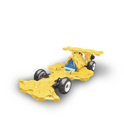 LAQ HAMACRON MINI RACER ⑤ YELLOW Конструктор, 42 детали, производитель LAQ, ISBN 495-2-90700-154-2№ 1