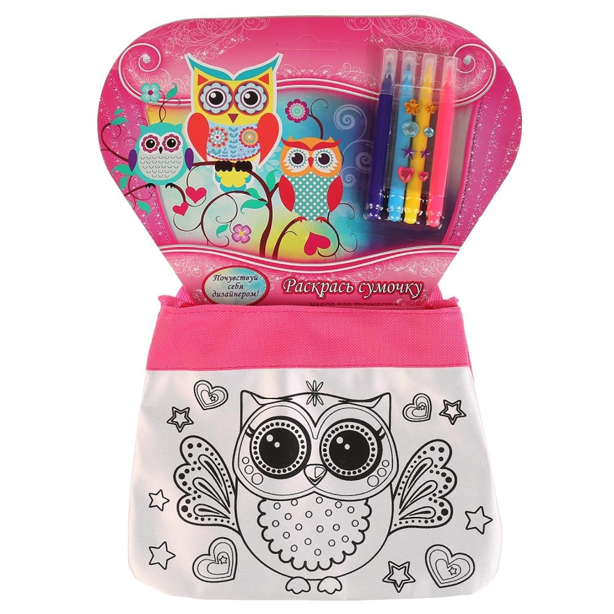 Сумочка для росписи MultiArt Совушки, арт. ST-1506-OWL, производитель Симбат, ISBN 469-0-59014-470-1, № 1