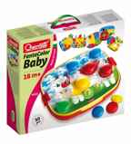 Quercetti Мозаика в чемоданчике Беби-XL , 24 элемента, 4 цвета, производитель Quercetti (Кварчетти), ISBN 800-7-90504-412-4, № 1