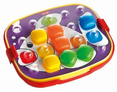 Quercetti Мозаика в чемоданчике Беби-XL , 24 элемента, 6 цветов, производитель Quercetti (Кварчетти), ISBN 800-7-90504-414-8№ 2