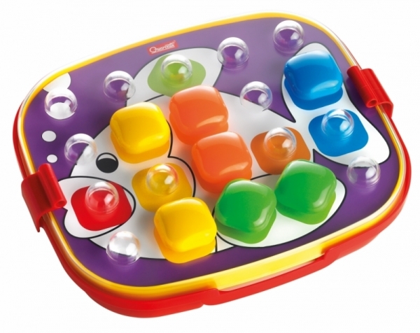 Quercetti Мозаика в чемоданчике Беби-XL , 24 элемента, 6 цветов, производитель Quercetti (Кварчетти), ISBN 800-7-90504-414-8, № 2