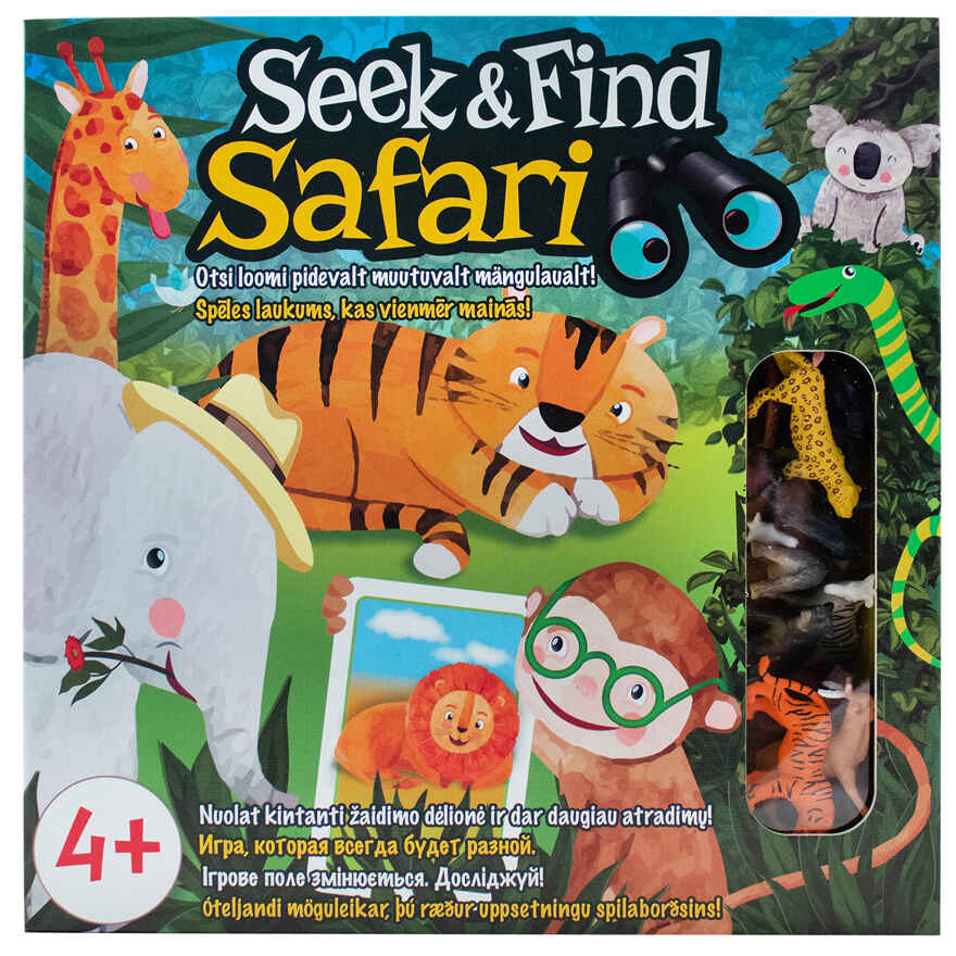 Настольная игра Seek & Find Safari (Сик и Файнд Сафари), арт. 58007, производитель Tactic (Тактик), ISBN 641-6-73958-007-4, № 2