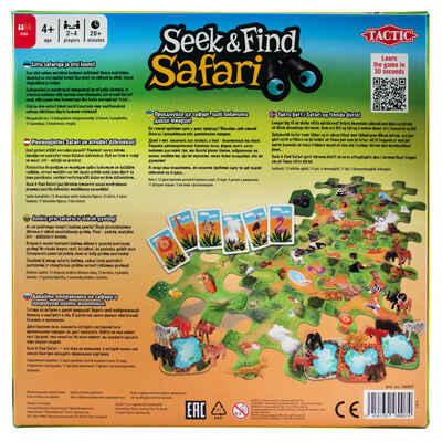 Настольная игра Seek & Find Safari (Сик и Файнд Сафари), арт. 58007, производитель Tactic (Тактик), ISBN 641-6-73958-007-4№ 3