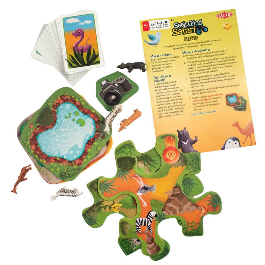Настольная игра Seek & Find Safari (Сик и Файнд Сафари), арт. 58007, производитель Tactic (Тактик), ISBN 641-6-73958-007-4, № 5