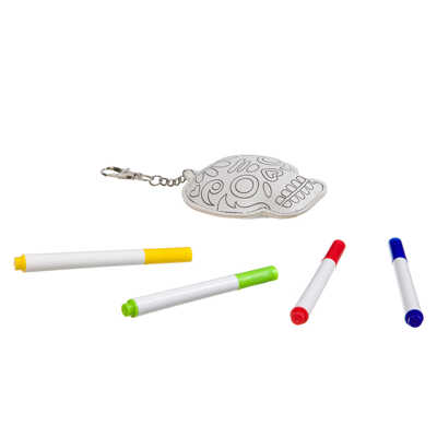 Набор для творчества Брелок-раскраска Череп , арт. ВВ3104, производитель Bondibon (Бондибон), ISBN 489-5-13602-999-7№ 2