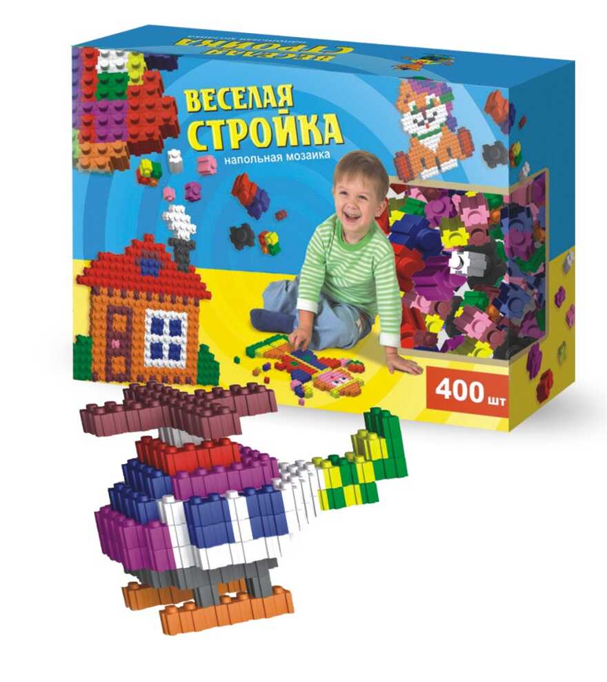 Напольная мозаика &quot;Веселая стройка&quot;  (400 эл., Тип1), арт. С-165-57238307, производитель Завод ЭРА, ISBN 460-4-47200-090-0, № 1
