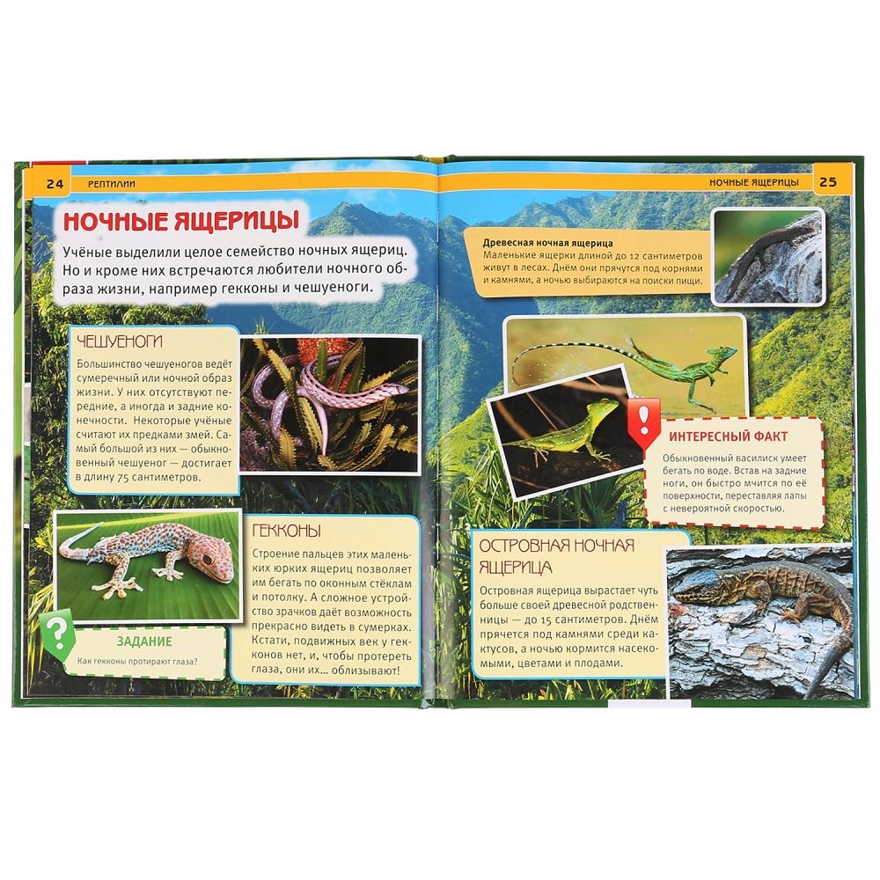 Рептилии. Энциклопедия с развивающими заданиями, производитель Умка, ISBN 978-5-50602-335-7, № 2