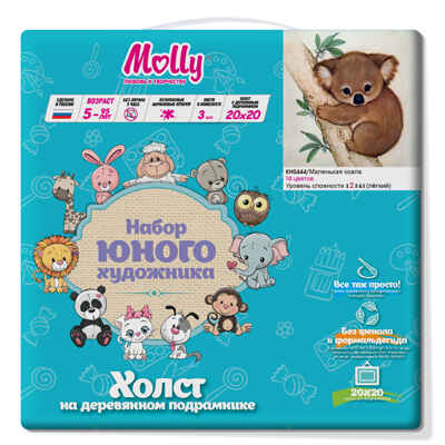 Картина по номерам (20Х20) Маленькая Коала (10 цветов), арт. KH0444, производитель СильверТойз, ISBN 466-0-01188-071-6№ 1