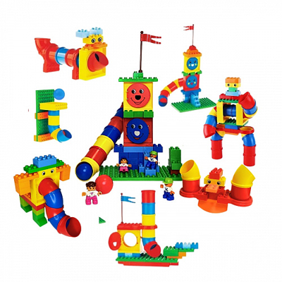 Конструктор Набор с трубками DUPLO 9076, арт. duplo-nabor-s-trubkami-90, производитель ООО "СТЕМ ЦЕНТР" , ISBN 200-9-46938-660-9 № 7