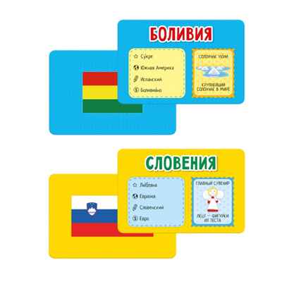 Карточная игра. Флагомания. Часть 2. 54 карточки, производитель ГЕОДОМ , ISBN 460-7-17745-529-7№ 2