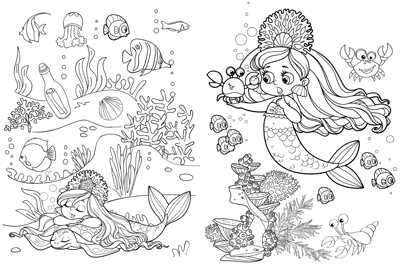 Весёлые раскраски. Прекрасные русалки, производитель Клевер (Clever) , ISBN 978-5-00211-067-4№ 2